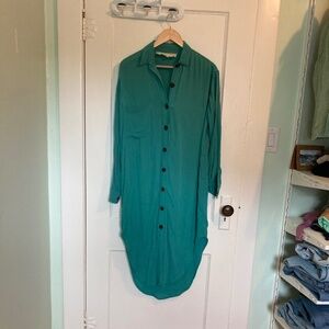 Jen's Pirate Booty Green Shirt Dress
